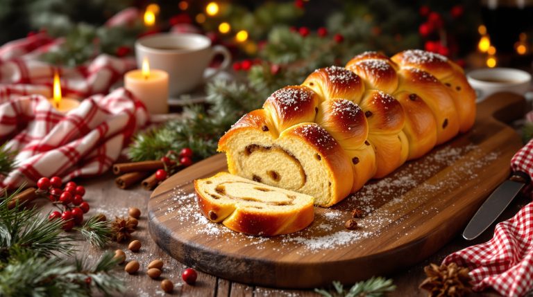 Flettet julebrød